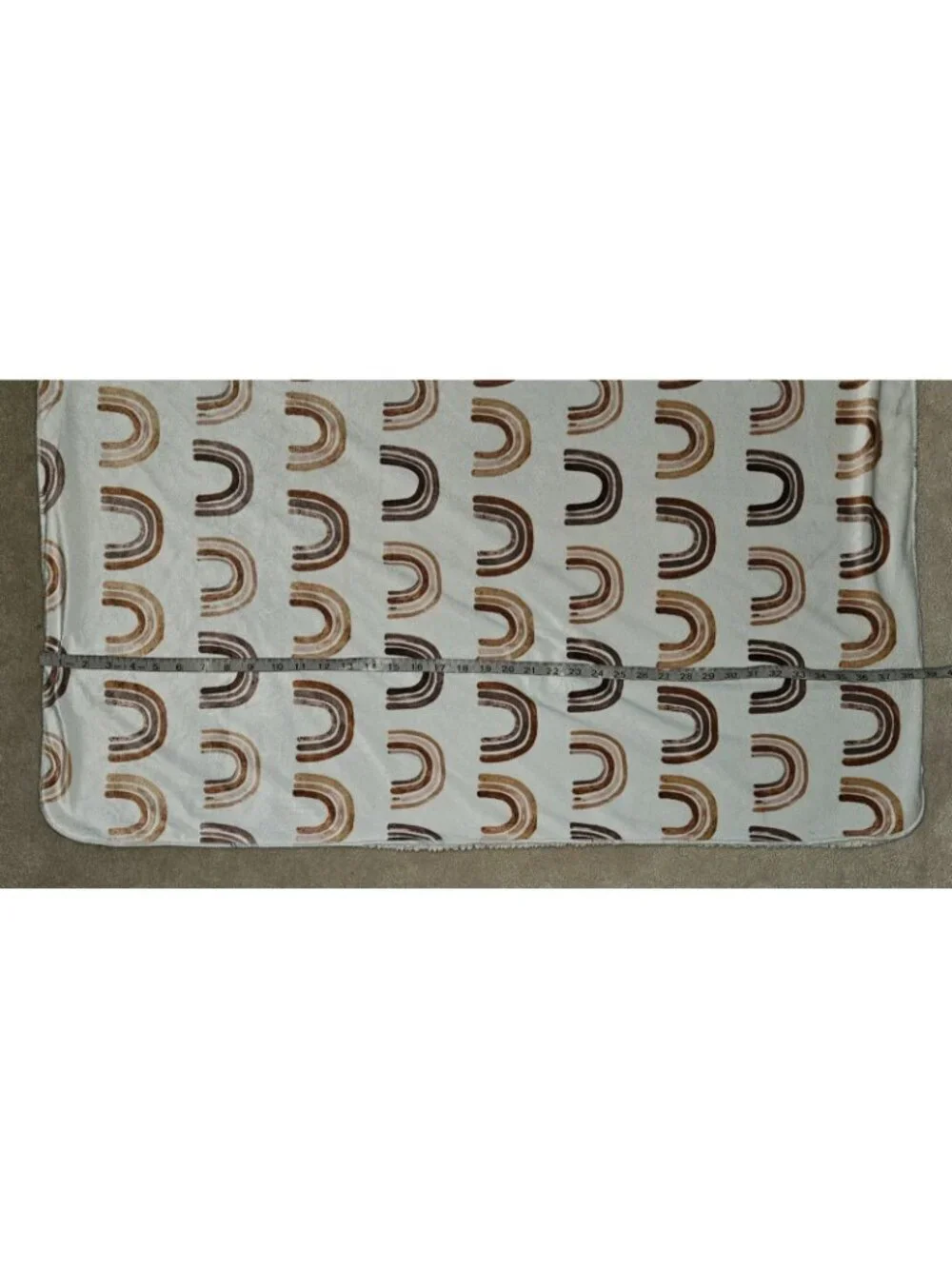 Brown Rainbow Baby Blanket Soft Fleece Sherpa 30x39 RN 119741 SL Home Fashions